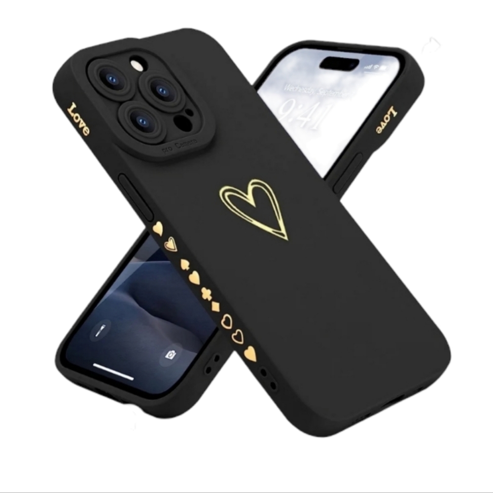 iPhone 14 ProMax Case Black LSL Compatible 6.7" Silicone Jelly